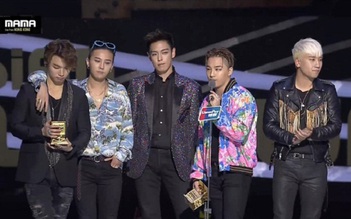 Big Bang thất vọng về cách hành xử của các nghệ sĩ tại MAMA 2015