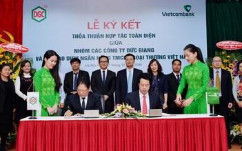 Sở giao dịch Vietcombank ký kết hợp tác toàn diện với nhóm các Công ty Đức Giang