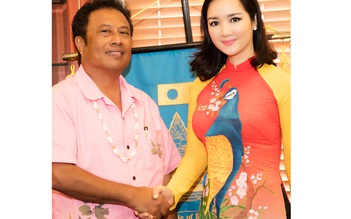 Tổng thống Cộng hòa Palau mời Giáng My làm đại sứ