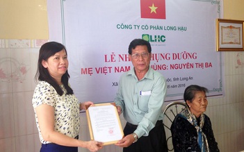 Công ty CP Long Hậu nhận phụng dưỡng suốt đời Mẹ Việt Nam anh hùng