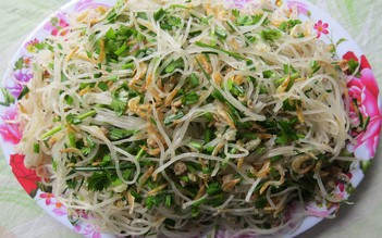 Gỏi bún mì trộn ruốc khô