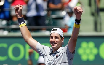 Isner đánh bại Del Potro ở bán kết Miami Open