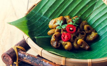 Giòn dai bao tử cá basa xào nghệ