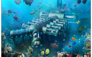 Mỹ xây 'siêu' khách sạn dưới đáy biển