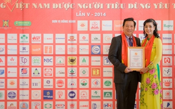 Việt Khánh Phú được công nhận 'Hàng Việt Nam được người tiêu dùng yêu thích 2014'