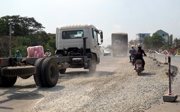 Thi công cẩu thả trên QL1A