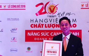 Tôn Đông Á đạt danh hiệu Hàng Việt Nam Chất Lượng Cao năm 2016