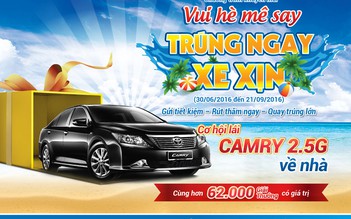 Cơ hội lái Toyota Camry 2.5g về nhà cùng Nam A Bank