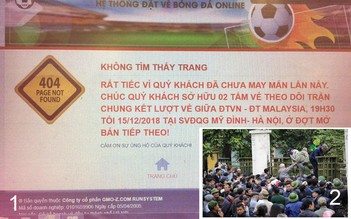 Nóng trên mạng xã hội: Bất bình với vé trận chung kết AFF Cup lượt về