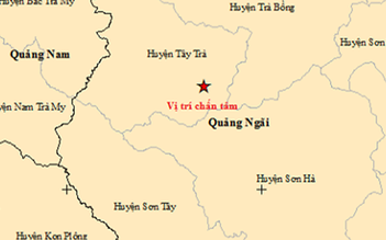 Một ngày xảy ra 4 trận động đất tại Quảng Ngãi