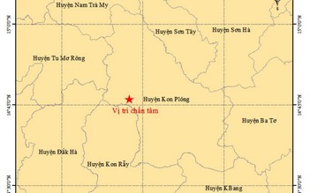 1 ngày 5 trận động đất ở Kon Tum