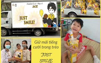 Fandom Đom Đóm của Jack gửi xe quà 'Just Smile' cho các bệnh nhi