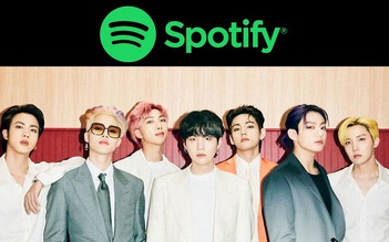 BTS trở thành nhóm nhạc có lượt nghe trực tuyến cao nhất trên Spotify