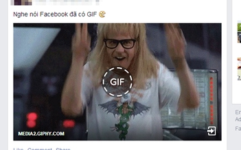 Đã xem được ảnh GIF trên Facebook