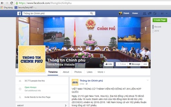 Đã có hơn 35.000 người 'thích' trang thông tin Chính phủ trên Facebook