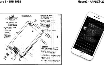 Apple bị cáo buộc sao chép thiết kế iPhone từ năm 1992
