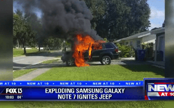 Galaxy Note 7 gây ra vụ cháy ô tô