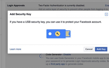 Đăng nhập Facebook an toàn hơn với tính năng Security Key