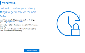 Windows 10 Update Creators nhắc nhở người dùng cập nhật hệ điều hành