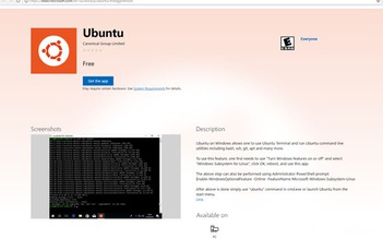Đã có thể tải về Ubuntu từ Windows Store
