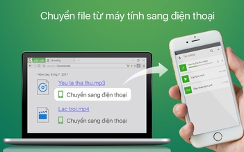 Cốc Cốc thêm tính năng chuyển file từ máy tính sang di động