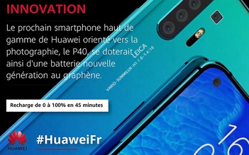 Huawei P40 Pro sẽ không được trang bị pin graphene?