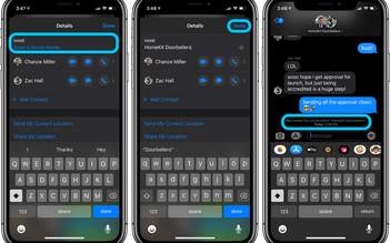 Cách đổi tên nhóm chat trên iMessage