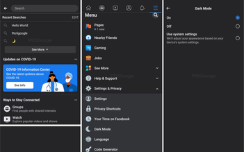 Ứng dụng Facebook sẽ sớm có chế độ nền tối