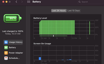 macOS Big Sur có công cụ pin mới, tạm biệt Network Utility