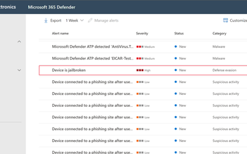 Microsoft Defender ATP cảnh báo thiết bị Apple đã bẻ khóa