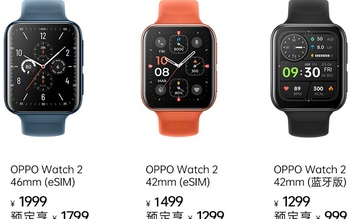 Oppo Watch 2 ra mắt với chip Wear 4100, tùy chọn eSIM