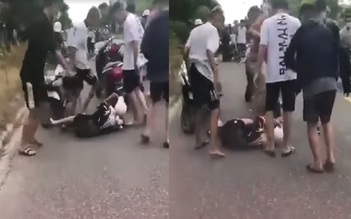 Xôn xao clip nam sinh lớp 8 ở Hà Tĩnh bị đánh hội đồng giữa đường