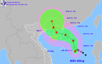 Áp thấp nhiệt đới đã mạnh lên thành bão số 1 trên Biển Đông