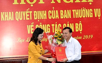 Ông Lê Tấn Cận giữ chức Trưởng ban Tổ chức Tỉnh ủy Bạc Liêu