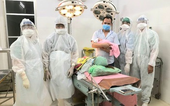 Sản phụ sinh bé trai 3,1kg tại khu cách ly y tế Bạc Liêu