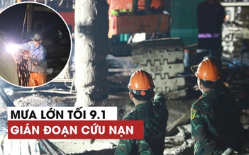 Cứu nạn bé Hạo Nam gặp bất lợi vì mưa lớn trong đêm