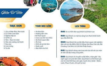 Bất chấp lệnh cấm, tour du lịch đảo Bình Ba - Bình Hưng vẫn quảng cáo rầm rộ