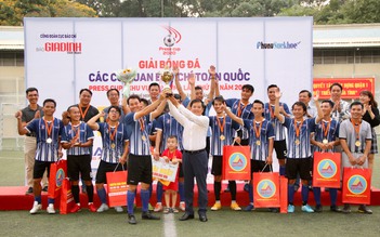 Đội bóng Thông tấn xã Việt Nam đoạt giải nhất Press Cup khu vực TP.HCM