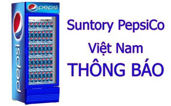 Suntory PepsiCo Việt Nam thông báo