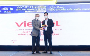 Viettel đạt giải thưởng 'Nhà cung cấp dịch vụ viễn thông về chất lượng dịch vụ băng thông rộng di động'