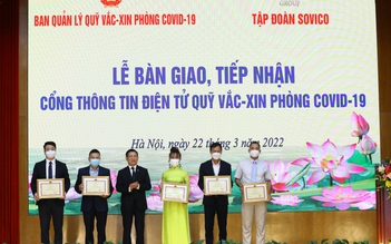 Sovico bàn giao cổng thanh toán trực tuyến Quỹ vắc xin phòng Covid-19