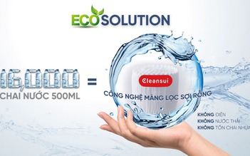 Tiết kiệm 16.000 chai nước mỗi năm chỉ nhờ 1 bộ lọc Cleansui