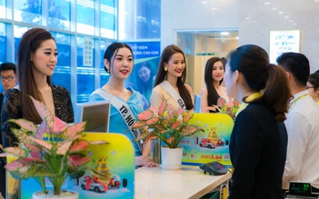 Hoa hậu Hoàn vũ Việt Nam 2019 trải nghiệm sản phẩm dịch vụ tại Nam A Bank