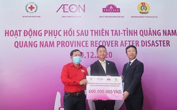 AEON Việt Nam và AEON Topvalu hỗ trợ người dân miền Trung bị thiên tai