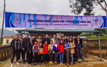 Toyota Việt Nam đưa nước sạch về với học sinh vùng cao Quảng Bình
