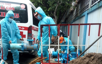 SAWACO cấp nước sạch miễn phí cho bệnh viện dã chiến, cách ly Covid-19