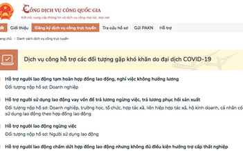 5 dịch vụ công trực tuyến hỗ trợ người dân gặp khó khăn do Covid-19