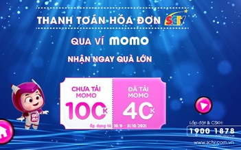 Thanh toán hóa đơn SCTV qua Ví MoMo nhận ngay quà lớn