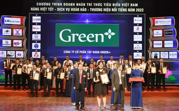 Green+ ‘Top 10 Thương hiệu nổi tiếng hàng đầu năm 2022’