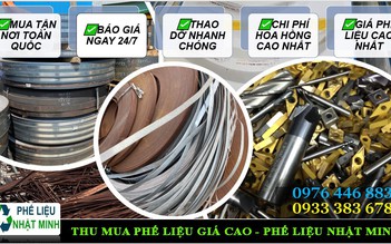 Thu mua phế liệu sắt, đồng, nhôm, inox giá cao tại phế liệu Nhật Minh